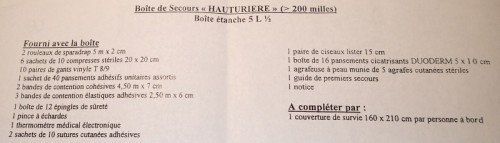 Boite de secours
